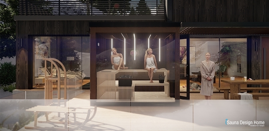 externí finská sauna