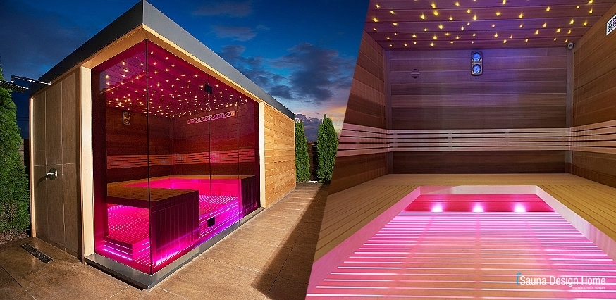 Finský saunový domek v minimalistickém style