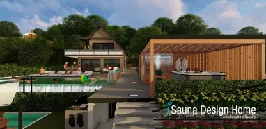 Moderní sauna dům Moderní sauna dům