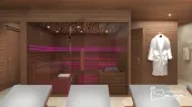 Sauna wellness v zahradě