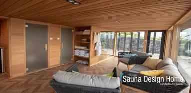 sauna domek s oddychovou místnosťou sauna domek s oddychovou místnosťou