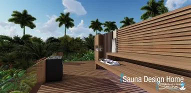 Vnejší sauna a joga