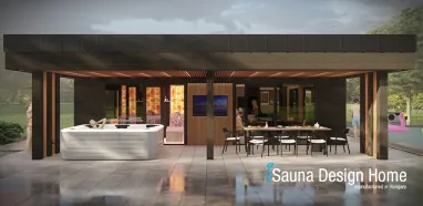 sauna dům s wellness terasou sauna dům s wellness terasou
