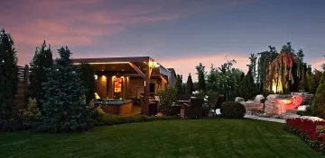 wellness sauna domek s vířivkou