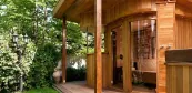 Venkovní sauna s himálajského solí Venkovní sauna s himálajského solí