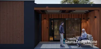 kombinovány saunový dům kombinovány saunový dům