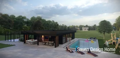 sauna dům s bazénem sauna dům s bazénem
