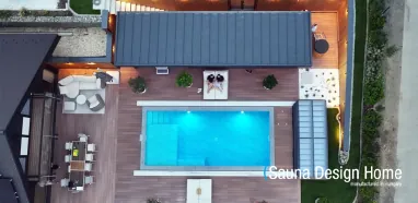 Wellness zóna z ptačí perspektivy Wellness zóna z ptačí perspektivy