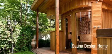 Venkovní sauna s himálajského solí
