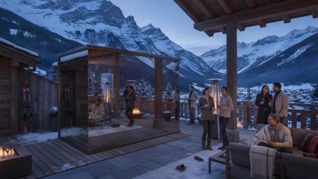 moderná exteriérová sauna