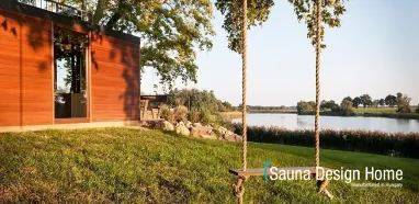 Zahradní saunový dům s panoramatem
