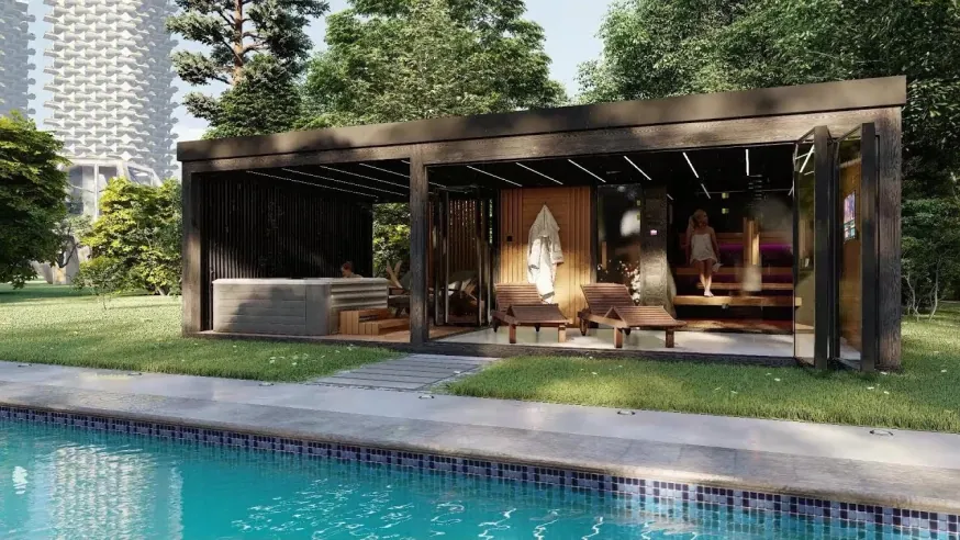 zahradní wellness sauna domek