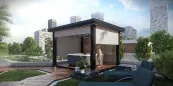 Pergola se stínidlem zipSCREEN v černé barvě angel Pergola se stínidlem zipSCREEN v černé barvě angel