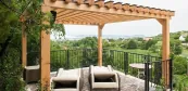 Pergola ve wellness zahradě