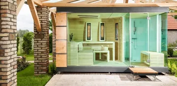 Venkovní sauna Cube Luxury Garden se sprchou Venkovní sauna Cube Luxury Garden se sprchou