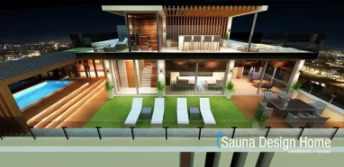 Venkovní sauna wellness zahrada Venkovní sauna wellness zahrada