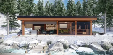 Unikátní sauna ve skandinávském stylu Unikátní sauna ve skandinávském stylu