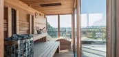 Moderní prosklená sauna Moderní prosklená sauna