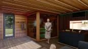 sauna dom s odpočívárňou sauna dom s odpočívárňou