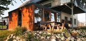 Kombinovaný saunový dům s oddychovou terasou