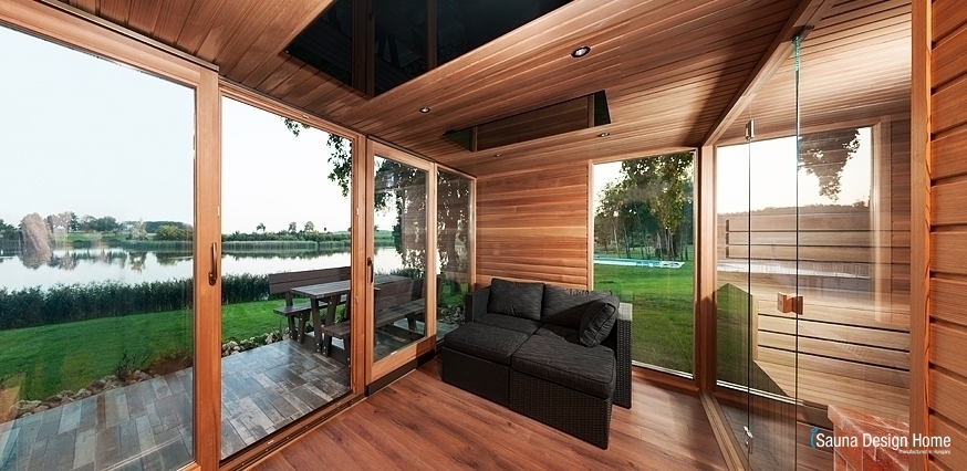 Komfortní vytápěný saunový dům