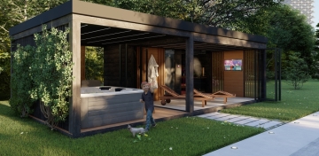 luxusní sauna domy do zahrady