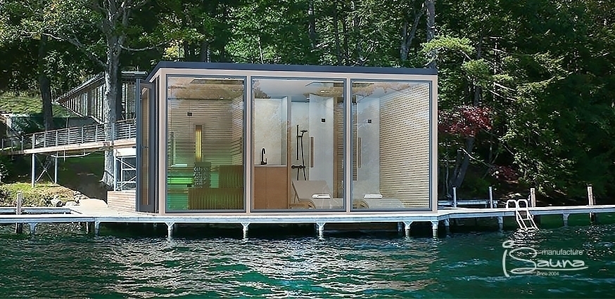 Moderní sauna dům pro loveckí svazu