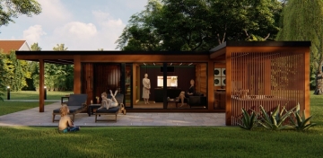 Moderný sauna domek