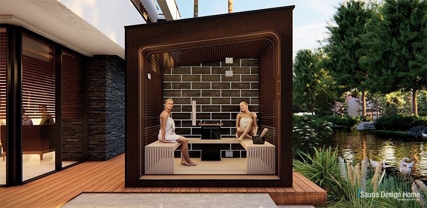 stavba sauny - moderní sauna