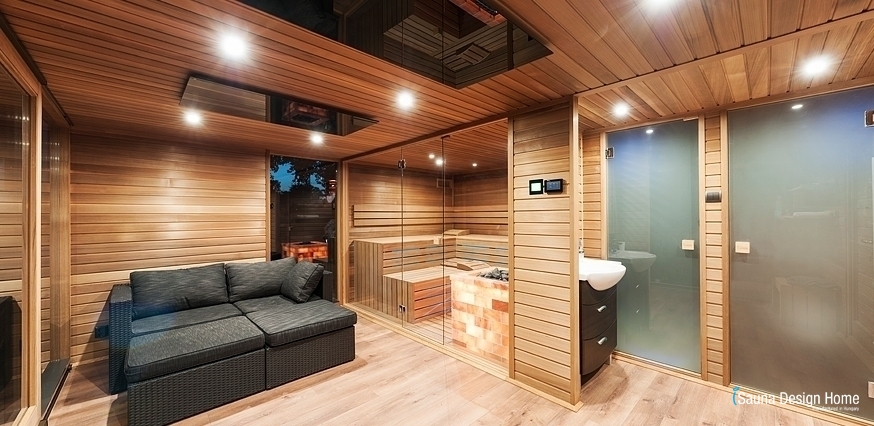 Venkovní wellness saunový dům 