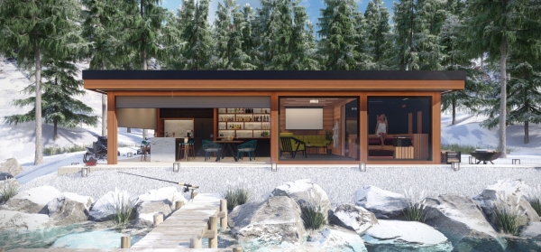Vonkajší saunový domček Textura Home