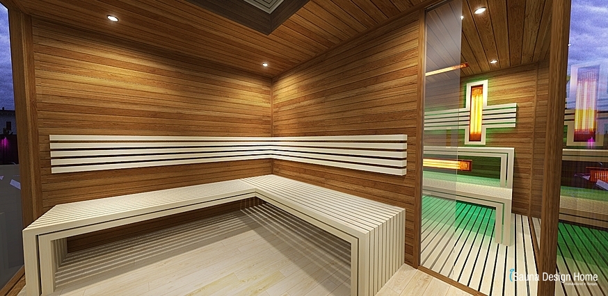 Záhradní sauna dům, stavba sauny