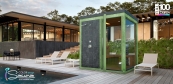 Zahradní sauna se sprchou