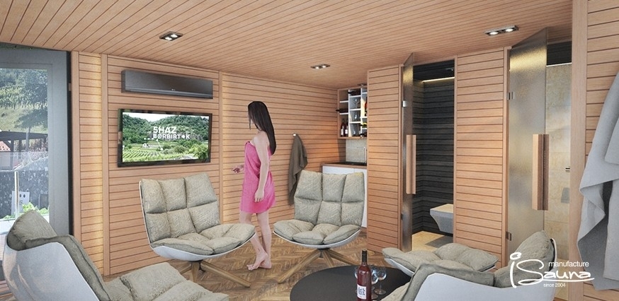 Zahradní saunový dům moderní design